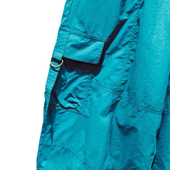 Urban Outfitters Jana Nylon Balloon High-Rise Cargo Pant Turquoise Women’s Small - Picture 4 of 10
